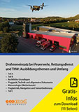 Cover des Whitepapers: Drohneneinsatz bei Feuerwehr, Rettungsdienst und THW