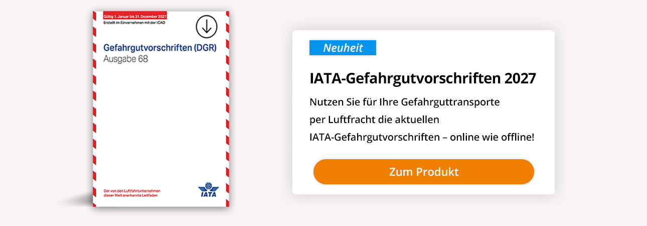 Cover: IATA-Gefahrgutvorschriften 2027 digital