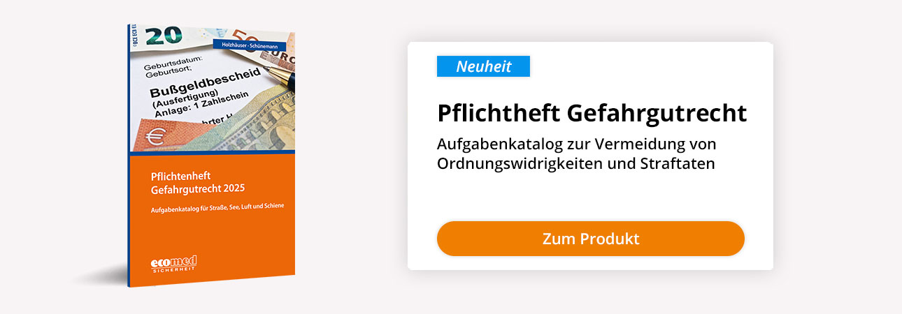 Cover: Pflichtheft Gefahrgutrecht