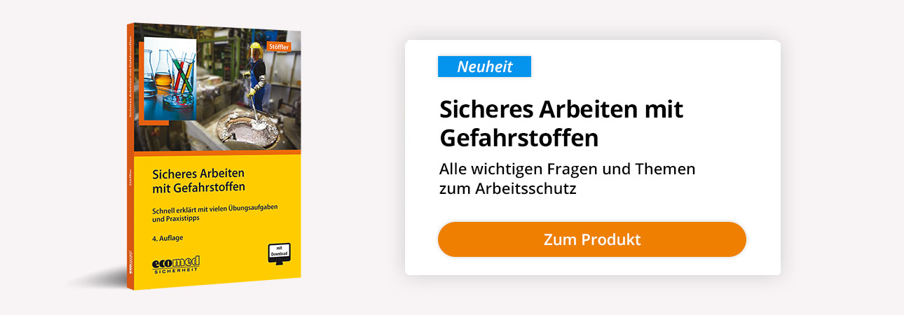 Cover: Sicheres Arbeiten mit Gefahrstoffen